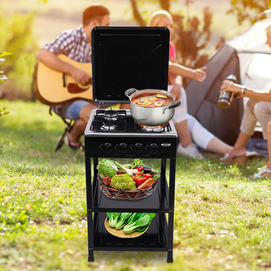 4 Burner Portable Gas Stove For Camping And Outdoor Cooking