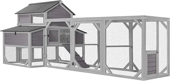 Extra Large Wooden Chicken Coop with Nesting Boxes for Poultry