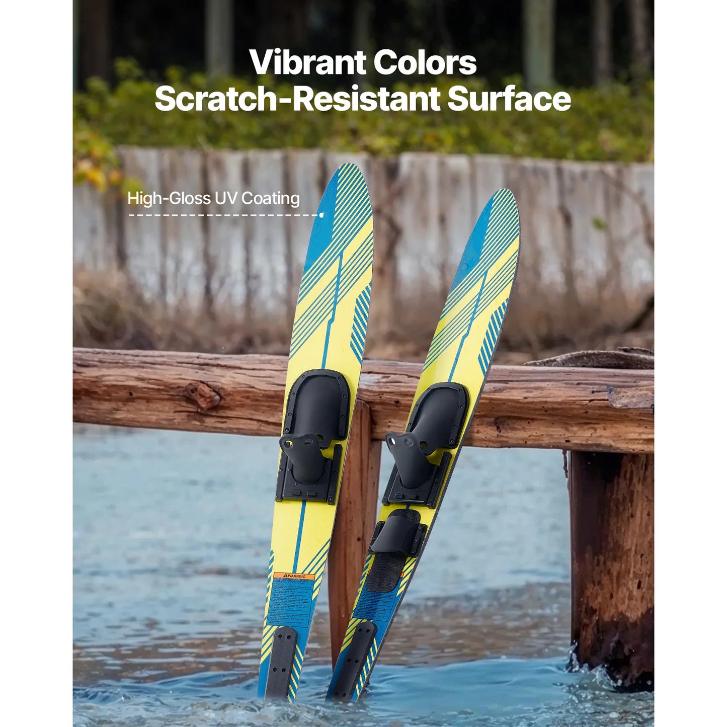 VEVOR Water Skis With Adjustable Horseshoe Bindings