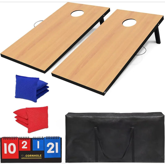 Cornhole Set with Bean Bags and Carrying Case for Fun