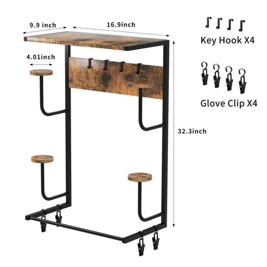 Guangdong CN Motorcycle Helmet Wall Mount Rack With 4 Hooks