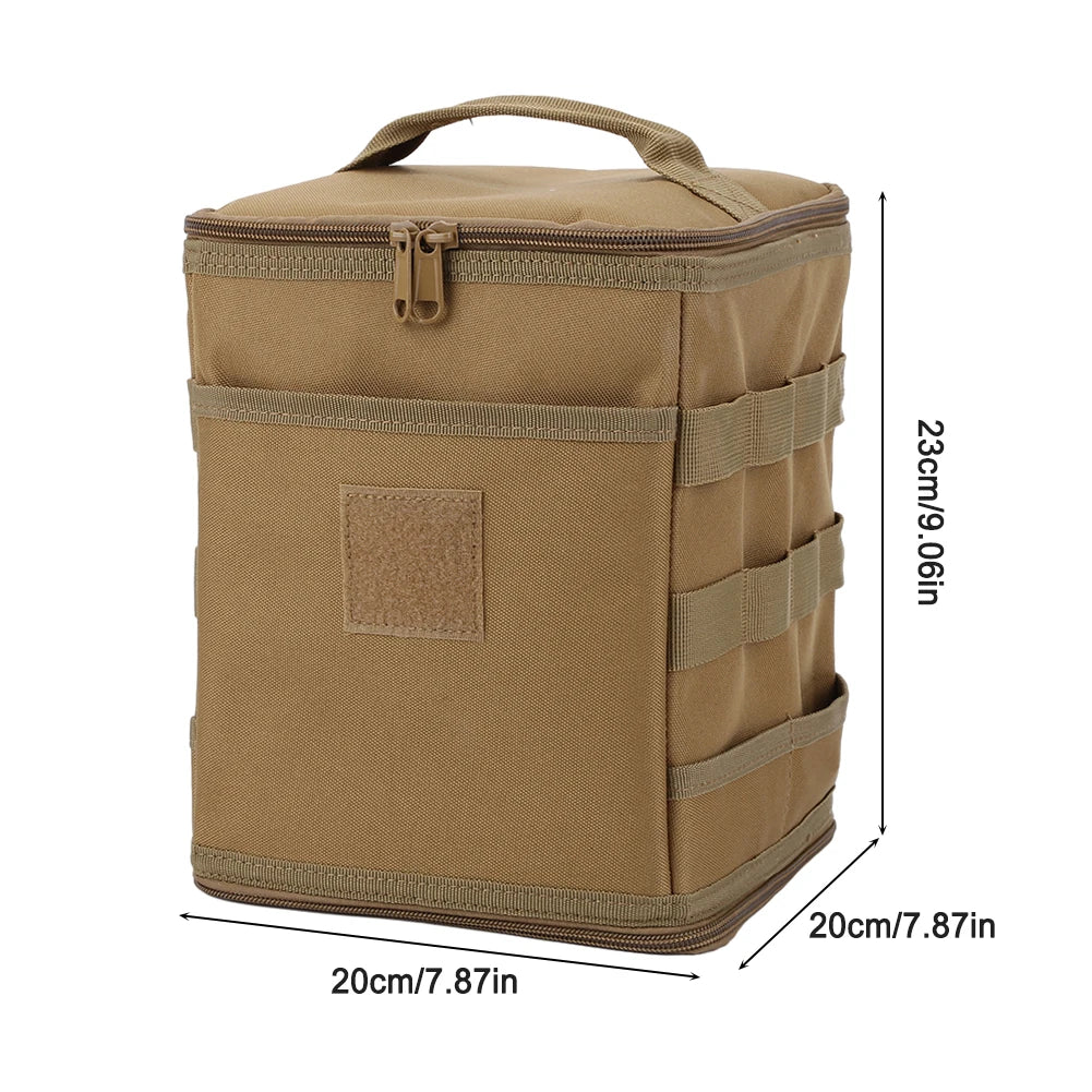 Camping Stove Storage Case Multipurpose Grill Storage Organizer Wear Resistant Large Capacity Outdoor Utensils Storage