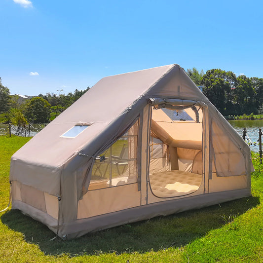 Inflatable Tents for Camping with Pump,Air Glamping Tents for Camping Family, Easy Setup Rainproof Windproof Outdoor Tents