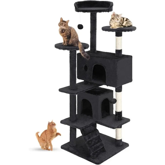 Durable Multi-Level Cat Scratching Post and Jumping Platform