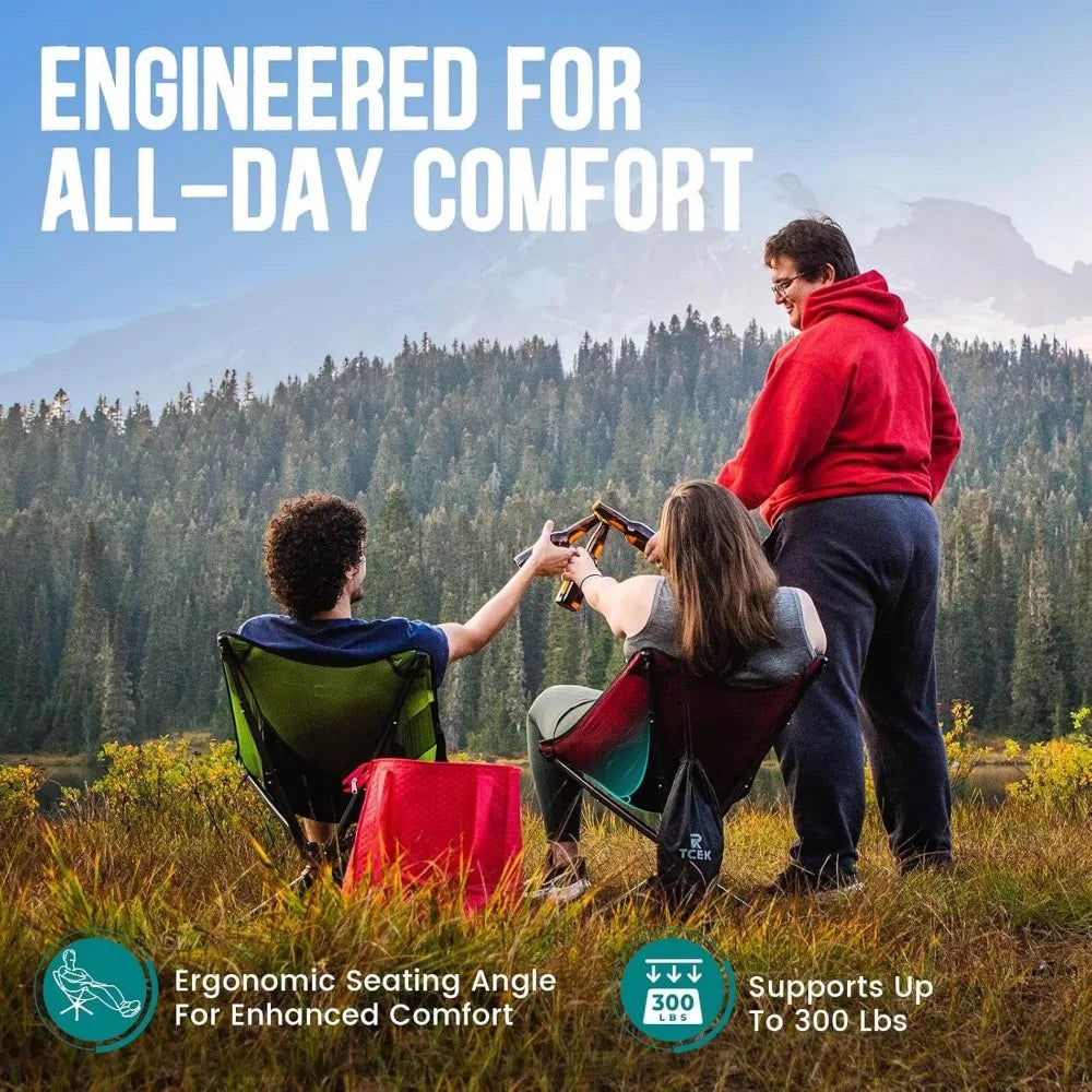 Rotary Portable Chair - Folding chair, adult, lightweight outdoor backpacking chair for camping,hiking,fishing,supports 300 LBS