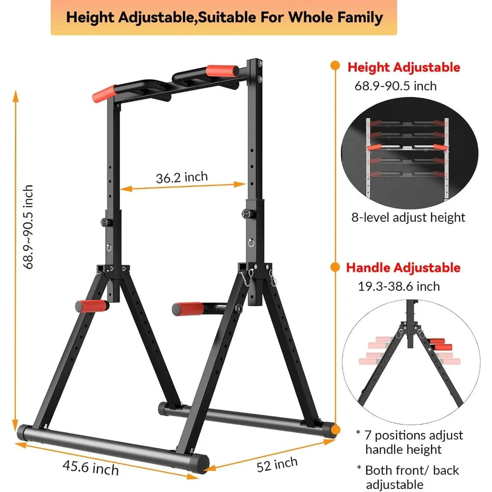 Hign-Concerned Foldable Power Tower Pull Up Bar Station