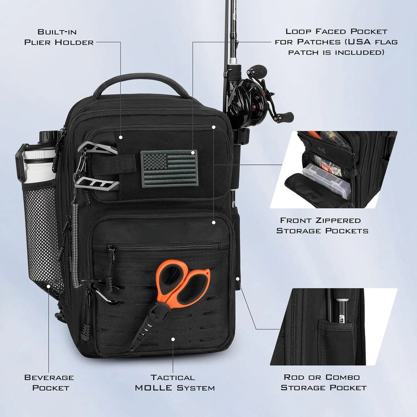 Tactical Fishing Sling Bag for Adventurous Anglers and Outdoorsmen