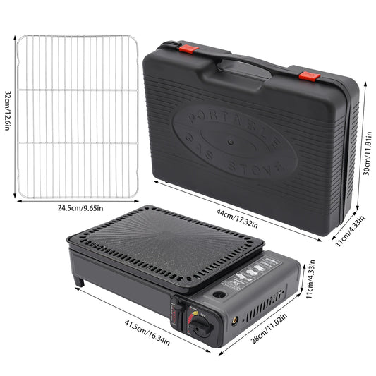 YIYIBYUS Portable BBQ Stove Butane Grill For Camping